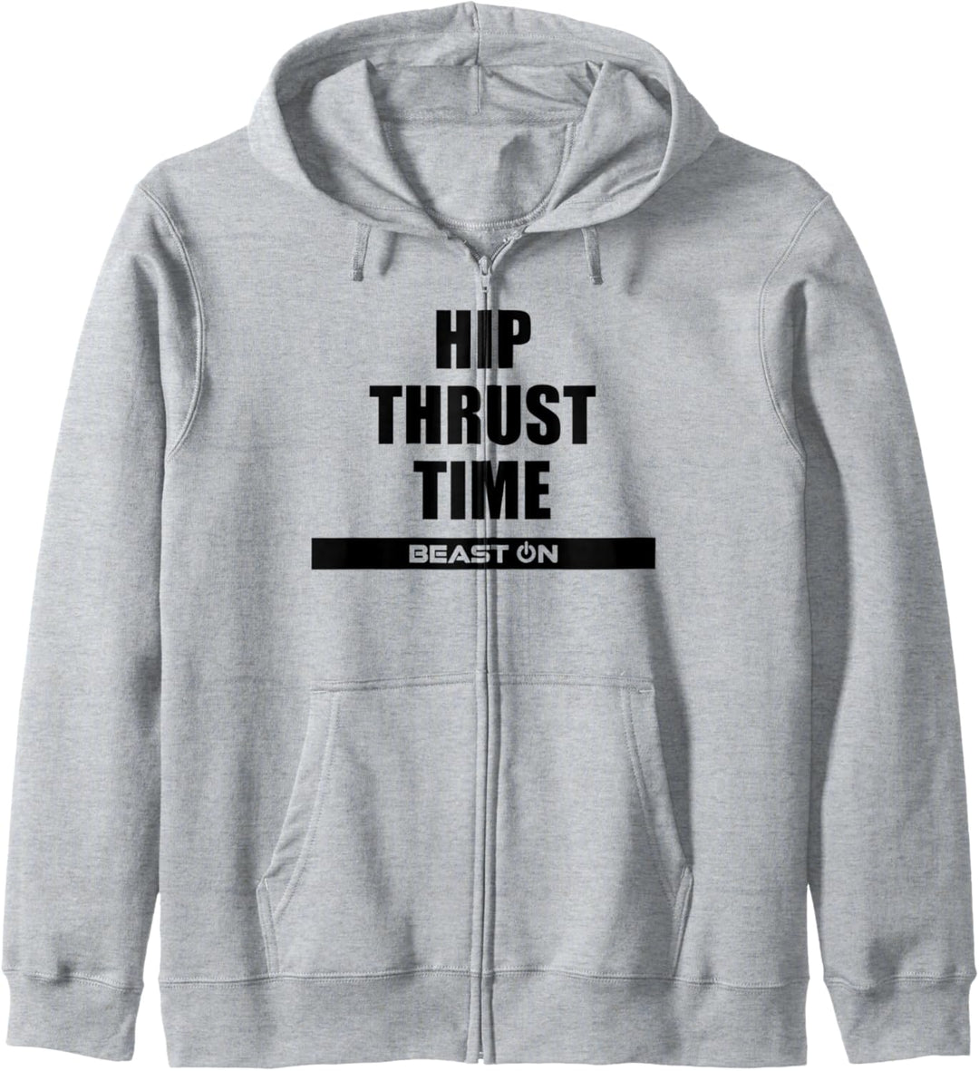 Hip Thrust Time Fitness Bodybuilding Gym Motivation Sprüche Kapuzenjacke