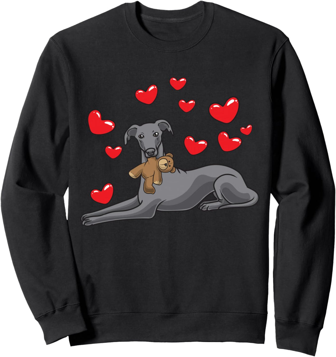 Italienisches Windspiel Hund mit Kuscheltier Sweatshirt
