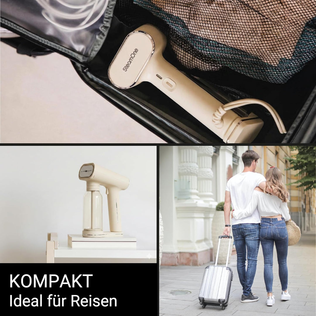 STEAMONE – Dampfglätter 2000W, 30g/min – Handbügeleisen – Fassungsvermögen 400ml – Entfernt 99,99% d