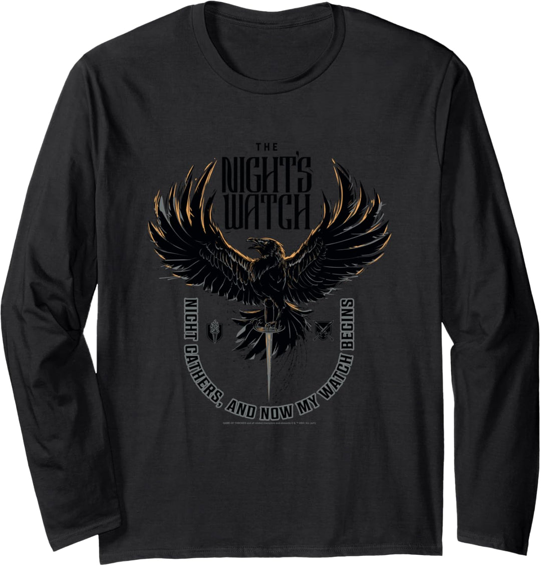 Game of Thrones The Night's Watch Night Gathers Langarmshirt