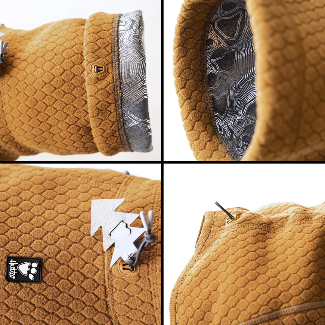 Wärmende Midlayer Hundejacke ECO (25 cm, Desert) 25 cm Desert, 25 cm Desert