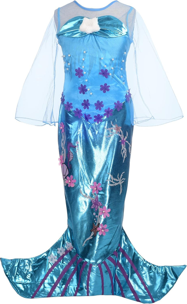 Lito Angels Prinzessin Meerjungfrau Kostüm Kleid Party Verkleidung Cosplay für Kleinkind Mädchen Grö