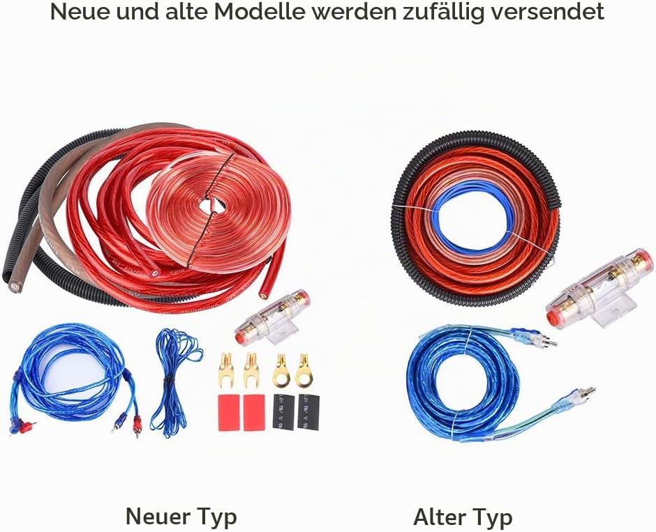 KSTE Subwoofer Cable, Subwoof Verstark, Audio Verstark, Car Subwoofer Wire Kit, 4 Guage 2800W Car Au