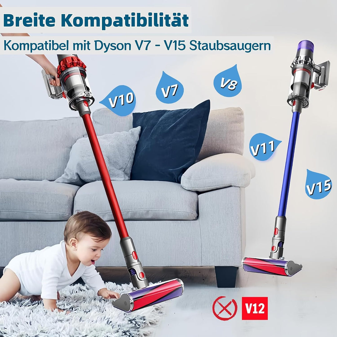 Softwalze Bodendüse für Dyson V15 V11 V10 V8 V7 SV10 SV11 SV12 SV14 SV22 Staubsauger, Elektrischer S