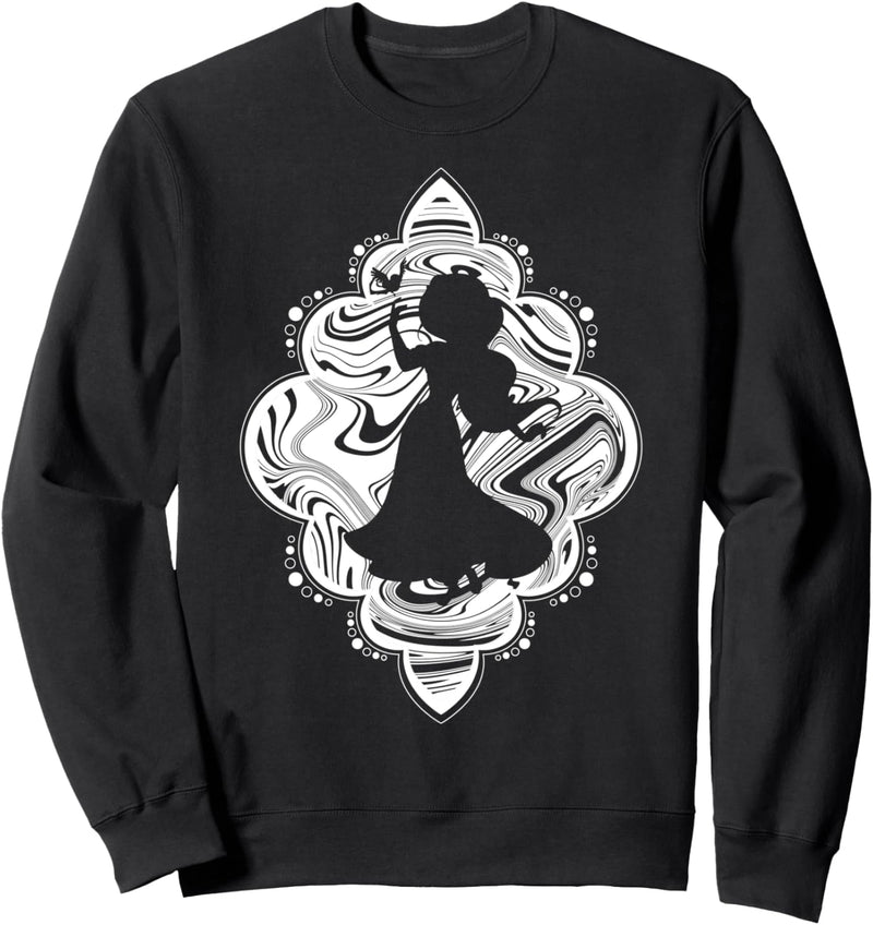 Disney Aladdin Jasmine Marbled Silhouette Sweatshirt