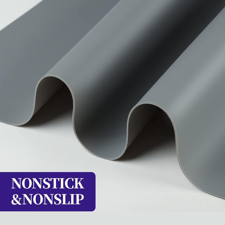 FANDAMEI 70x50 cm Grosse Silikonmatte mit Aufbewahrungsbeutel, Silikonfolie Bastelmatte Silikon Unte
