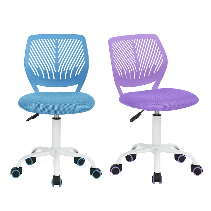 Homy Casa 2er Set Schreibtischstuhl Verstellbarer Drehstuhl Bürostuhl Stoffsitz Ergonomischer Arbeit