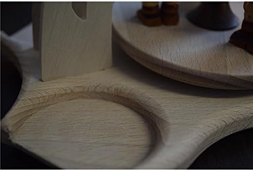 Tisch-Pyramide aus Buchenholz mit 3 Bergleuten, ca. 24 cm, Bergleute