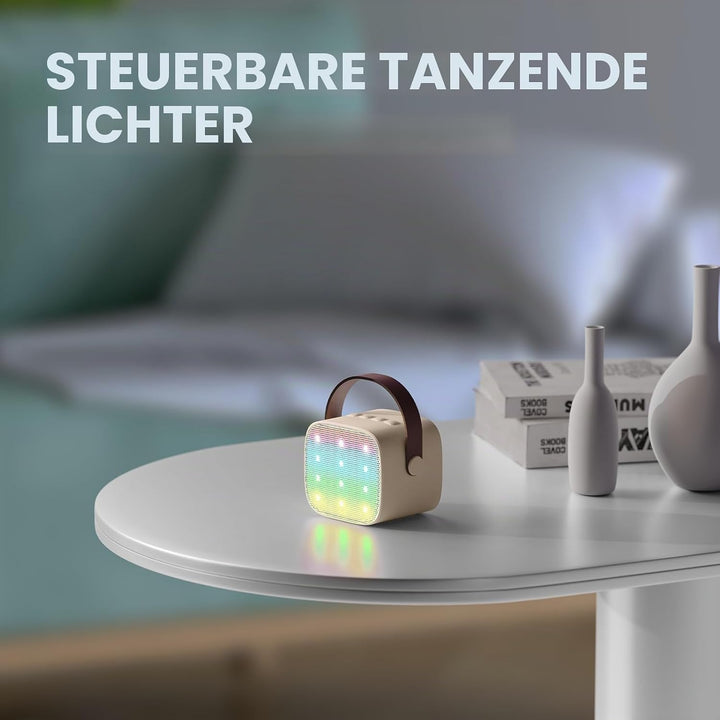 YLL Mini Kinder Karaoke Maschine mit 2 Mikrofon, Karaoke Geschenke für Mädchen Alter 3 4 5 6 7 8 9 1