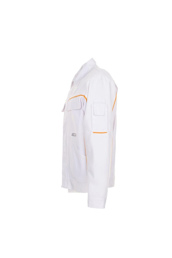 Planam Highline Herren Bundjacke reinweiss gelb Modell 2317 Grösse 60 Reinweiss/Gelb 60, Reinweiss/G