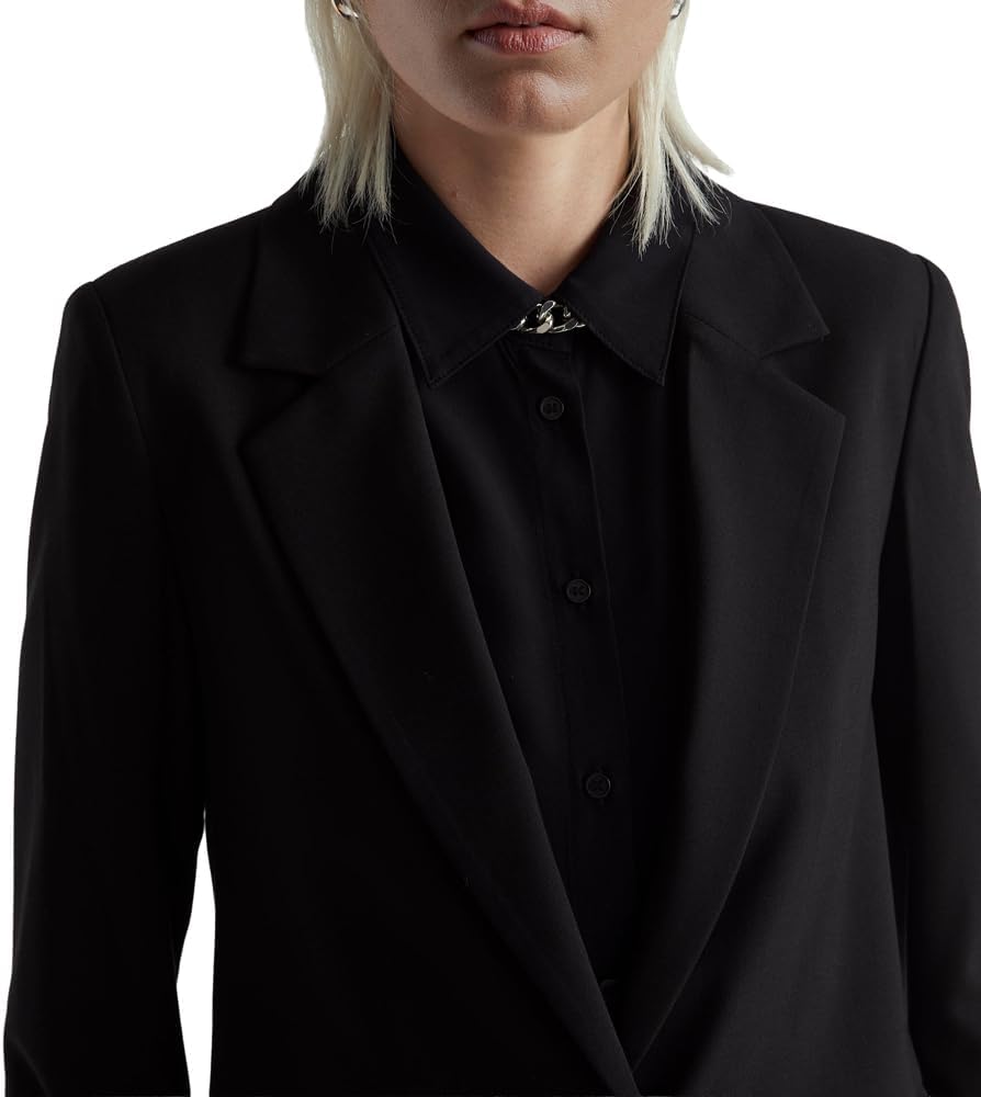 United Colors of Benetton Damen Giacca 2962dw00h Jacke 36 Schwarz, 36 Schwarz