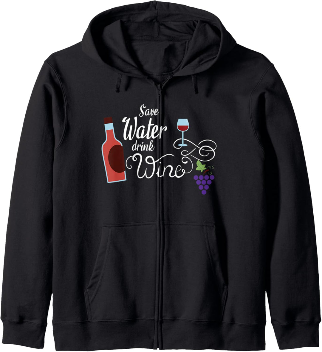 Weinfest Bekleidung Weinglas Kleidung Rotwein Lustig Winzer Kapuzenjacke