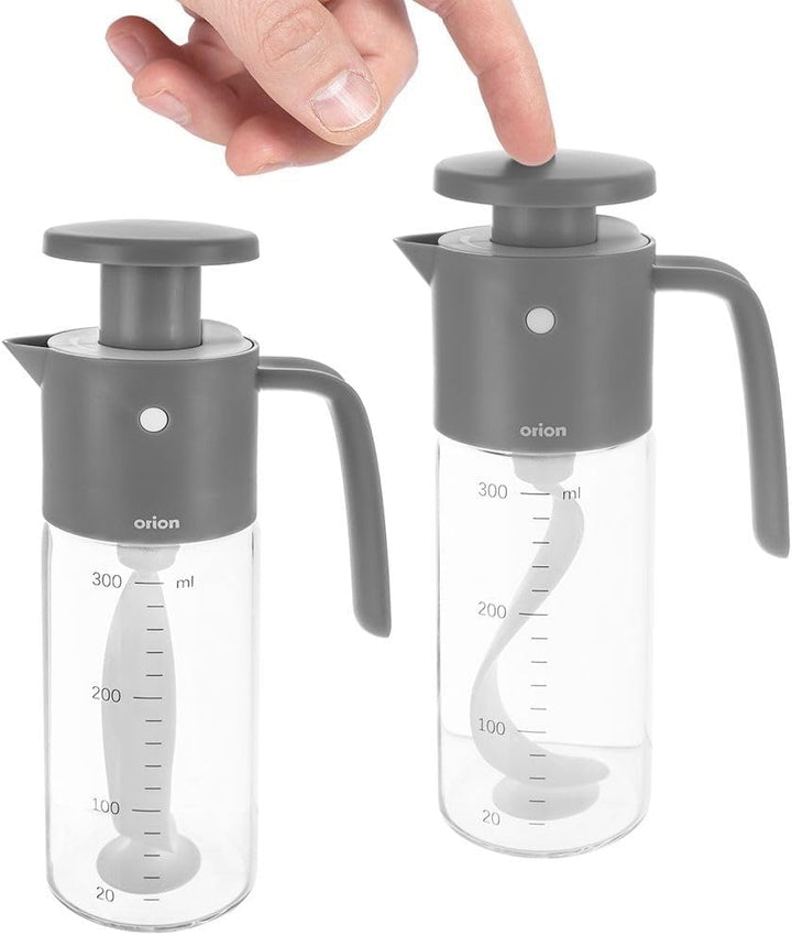orion group Salatdressing Flasche zum Mischen von Olivenöl und Dressing manueller Ölmixer Olivenölfl
