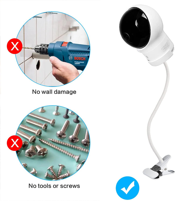 Babyphone Halterung für eufy SpaceView/eufy Spaceview S/eufy Spaceview Pro Babyphone, Flexible Baby