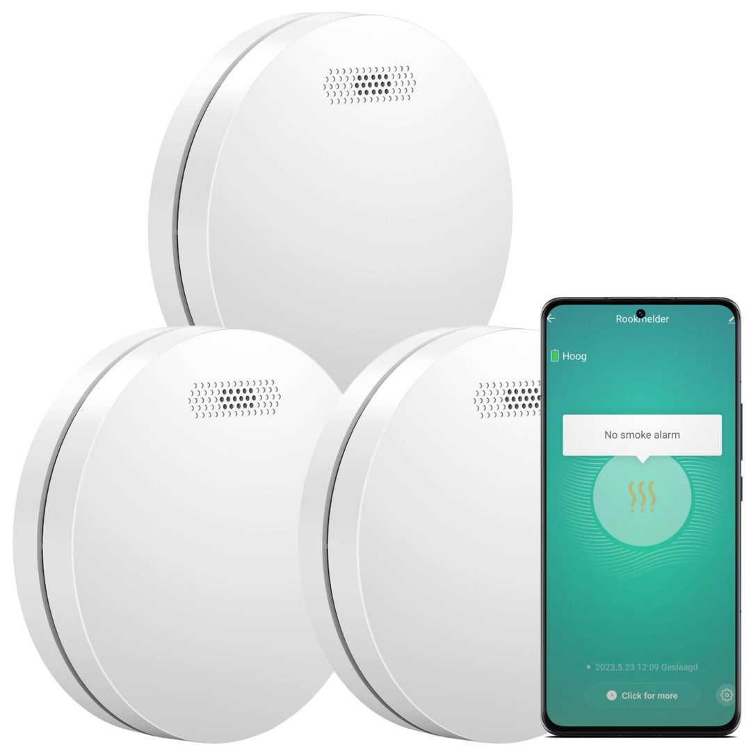 Smart Rauchmelder WLAN - 10 Jahre Batterie - Aroha Smart Connect Rauchmelder - Feuermelder WLAN Vern