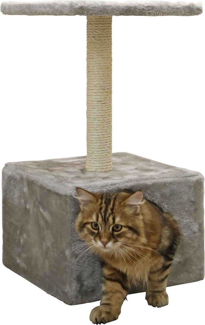 Kerbl Kratzbaum Amethyst, Höhle Liegefläche Silsalsäulen, Grau, grau