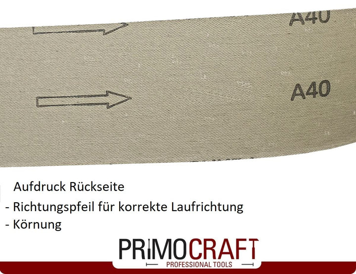 24x Bandschleifpapier 100 x 910 mm - Körnung 40/60/80/120/180/240 Mix je 4x pro Korn - Schleifband f