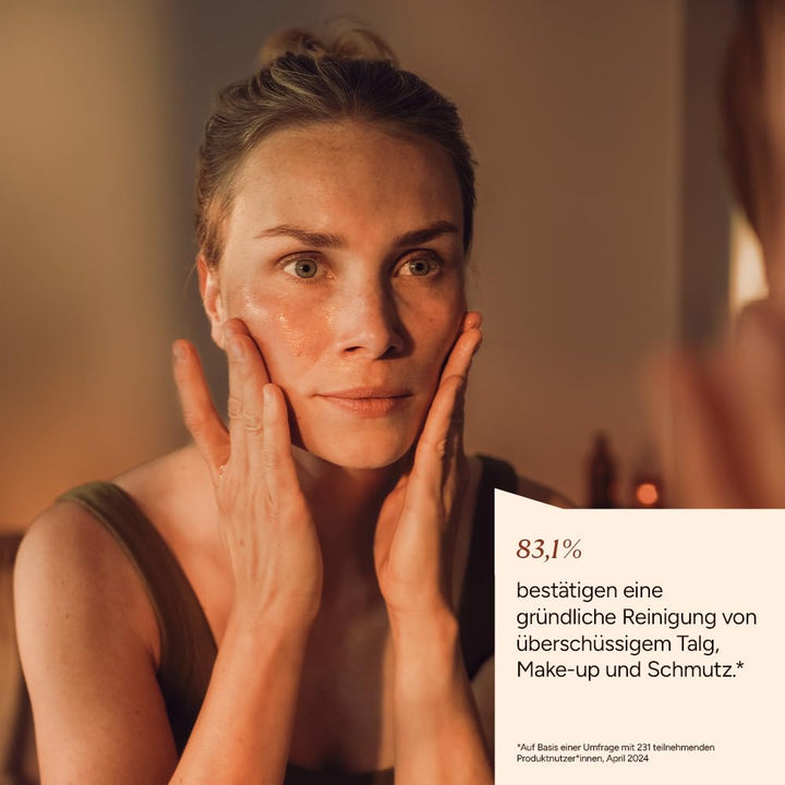 JUNGLÜCK Reinigungsöl Gesicht - Vegan | Natürliches Cleansing Oil mit hochwertigem BIO Arganöl, Jojo