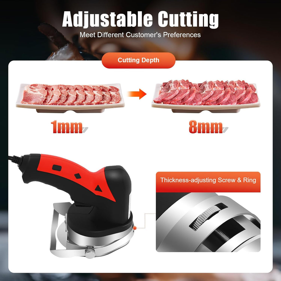 Elektrisches Grillmesser, 80 W, elektrisch, tragbar, Grillmesser, Fleischschneider, Kebab aus Edelst