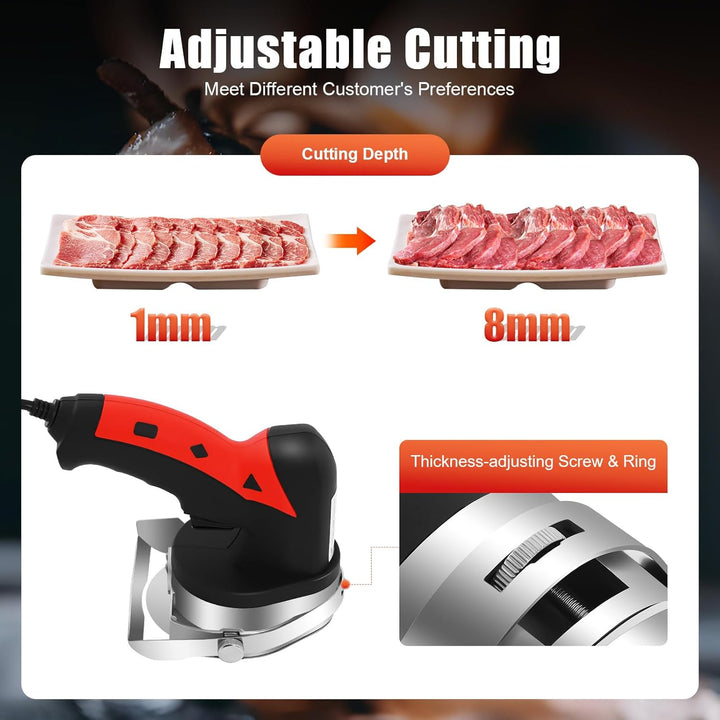 Elektrisches Grillmesser, 80 W, elektrisch, tragbar, Grillmesser, Fleischschneider, Kebab aus Edelst