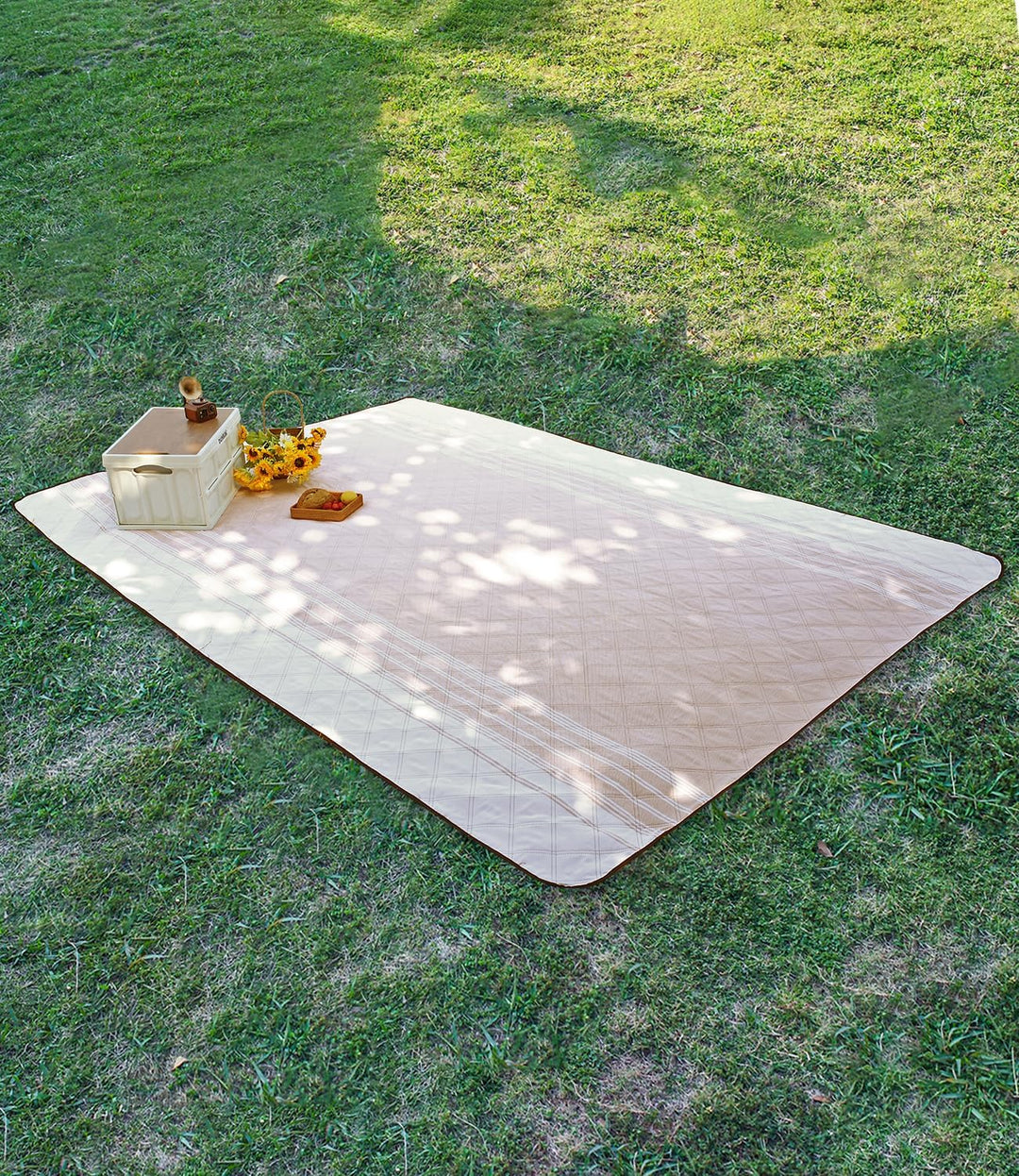DEWUR Picknickdecke wasserdicht waschbar, Stranddecke Sandfrei XXL Campingdecke Strandmatte isoliert