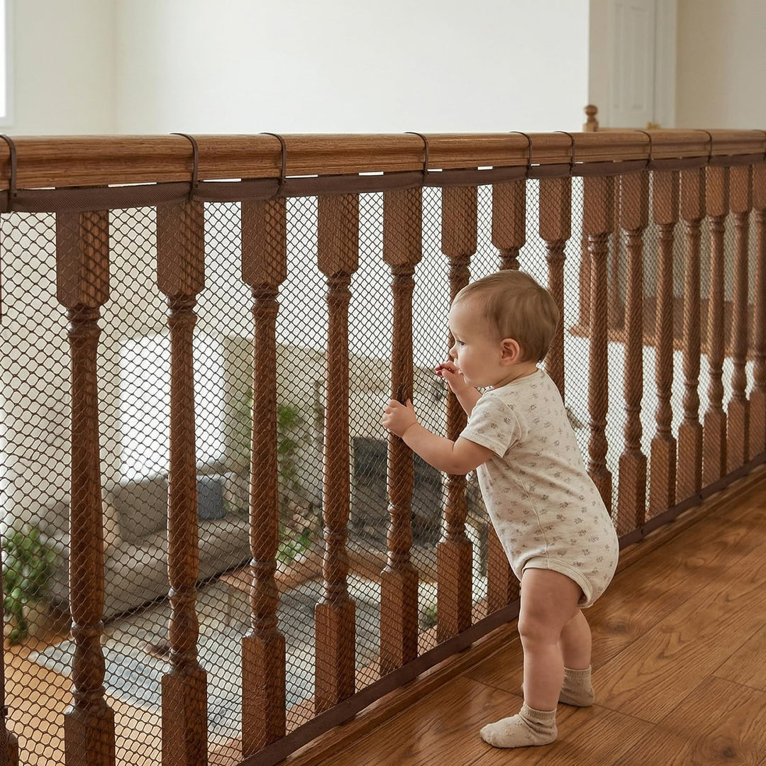 Sicherheitsnetz für Kinder, Gitter, Treppengeländer, Sicherheit für Babys, Schutznetz, Geländer, Tre