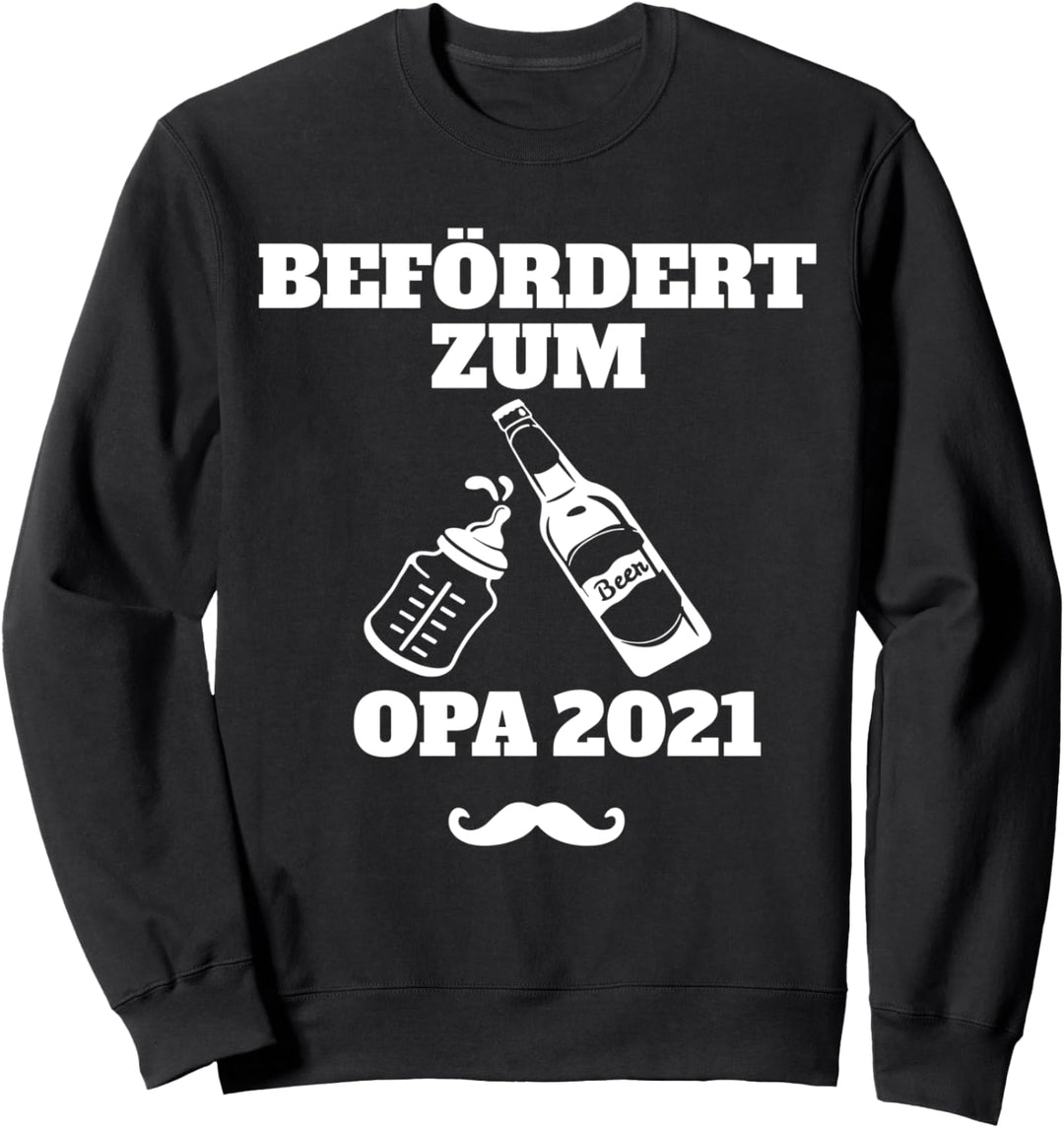 Befördert zum Opa 2021 - Schwangerschaft Verkündung Geschenk Sweatshirt