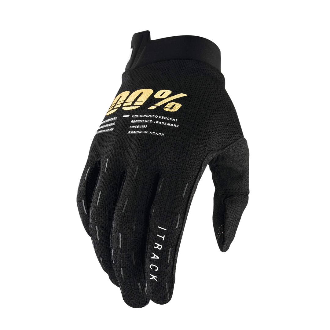 Inconnu 100% iTrack Schutz-Handschuhe L Schwarz, L Schwarz