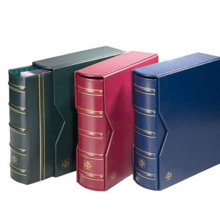 Leuchtturm 301654 Münzalbum Optima - Ringbinder im Classic-Design GIGANT - inklusive Schutzkassette