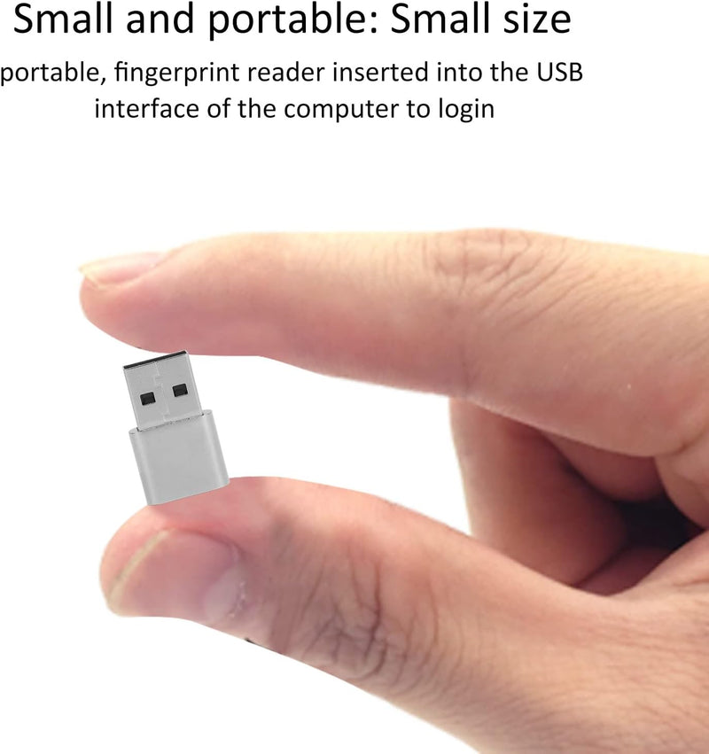 Cuifati USB-Fingerabdruckleser für Laptop-PC-Datenschutz, Sicherer Fingerabdruck Entsperrt, Smart Lo