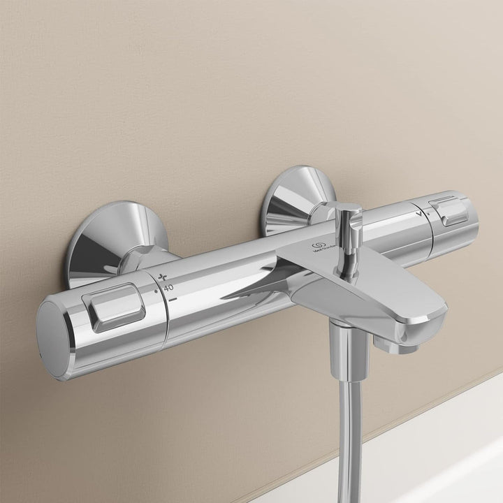 Ideal Standard A7206AA Ceratherm T25 Badethermostat Aufputz, Chrom Wanne
