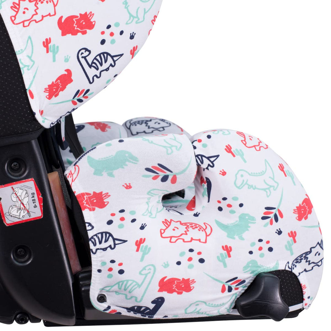 JYOKO KIDS Bezug für Autositz kompatibel mit Recaro Young Sport Hero, aus Baumwolle (Dino Party), Di