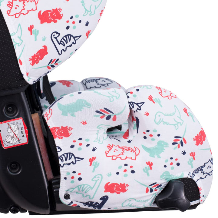 JYOKO KIDS Bezug für Autositz kompatibel mit Recaro Young Sport Hero, aus Baumwolle (Dino Party), Di
