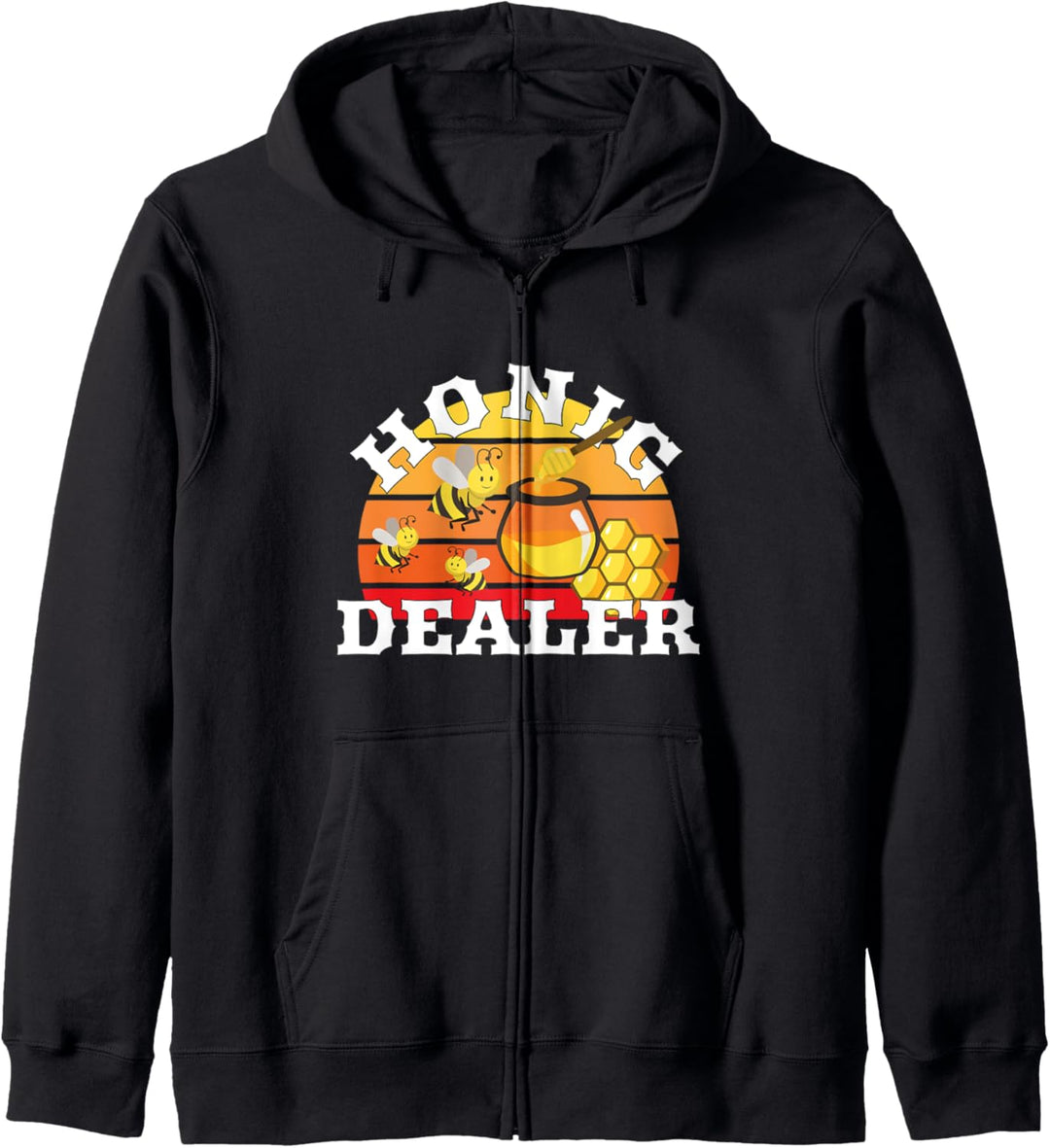 Lustige Bienen Motiv - Honigdealer Kapuzenjacke