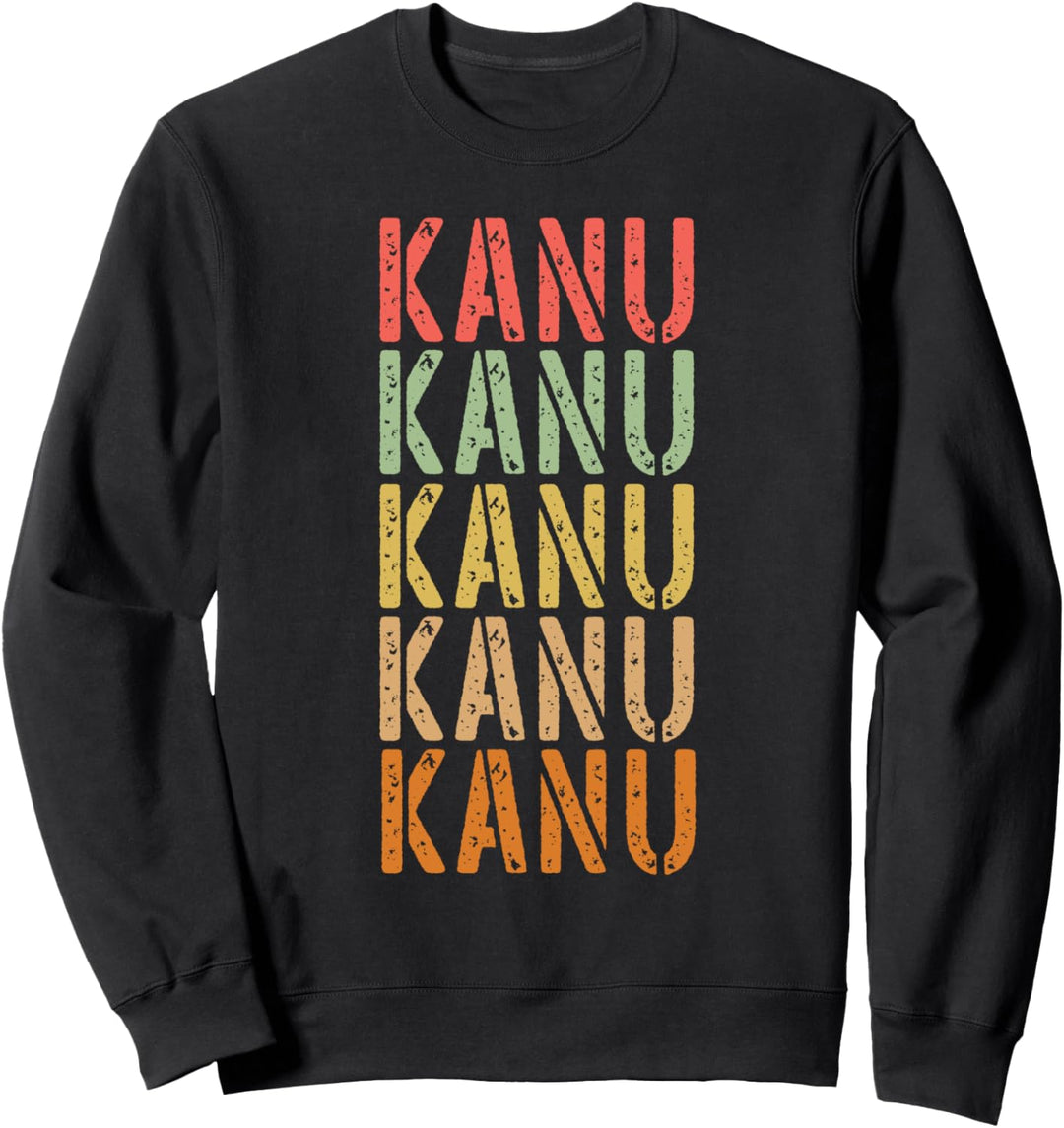 Kanu Retro Vintage Wassersport Kanute Sweatshirt