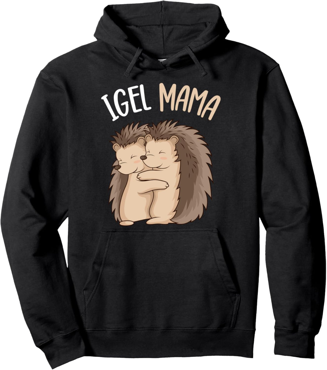 Igel Mama Muttertag Damen Pullover Hoodie