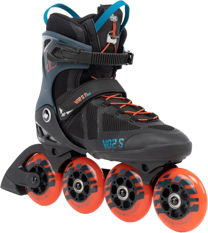 K2 Skates Unisex Inline Skates VO2 S 90, black - blue - orange, 30G0245 EU: 39 (UK: 5.5 / US: 6.5) b