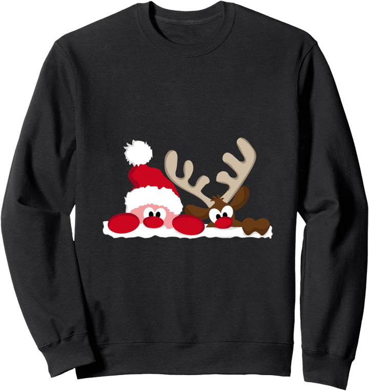 Weihnachts Outfit Weihnachtsmütze Ho Weihnachtsmann Rentier Sweatshirt