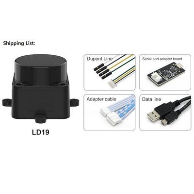youyeetoo FHL-LD19 Lidar Sensor - 12Meter (39ft) 360° Ranging - Walnut Size, 30K lux Resistant - Pro
