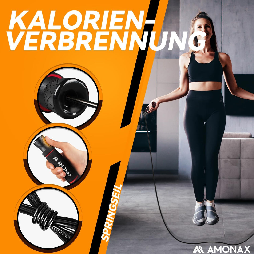 Amonax Bauchroller, bauchtrainer ab roller, bauchmuskeltrainer ab wheel set, mit Rutschfester, inkl.