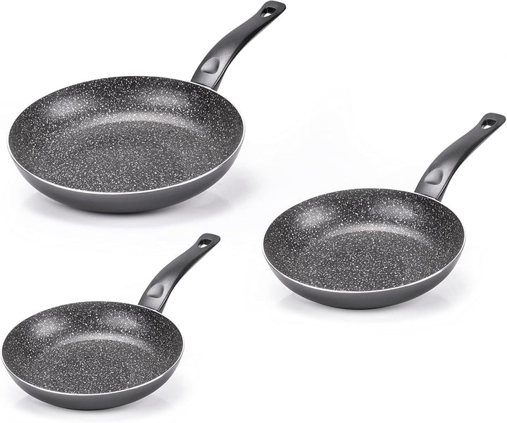 Alluflon Vesuvia Renew Pad Set 20-24-28 cm für jedes Kochfeld ohne Induktion Recyceltes Aluminium au
