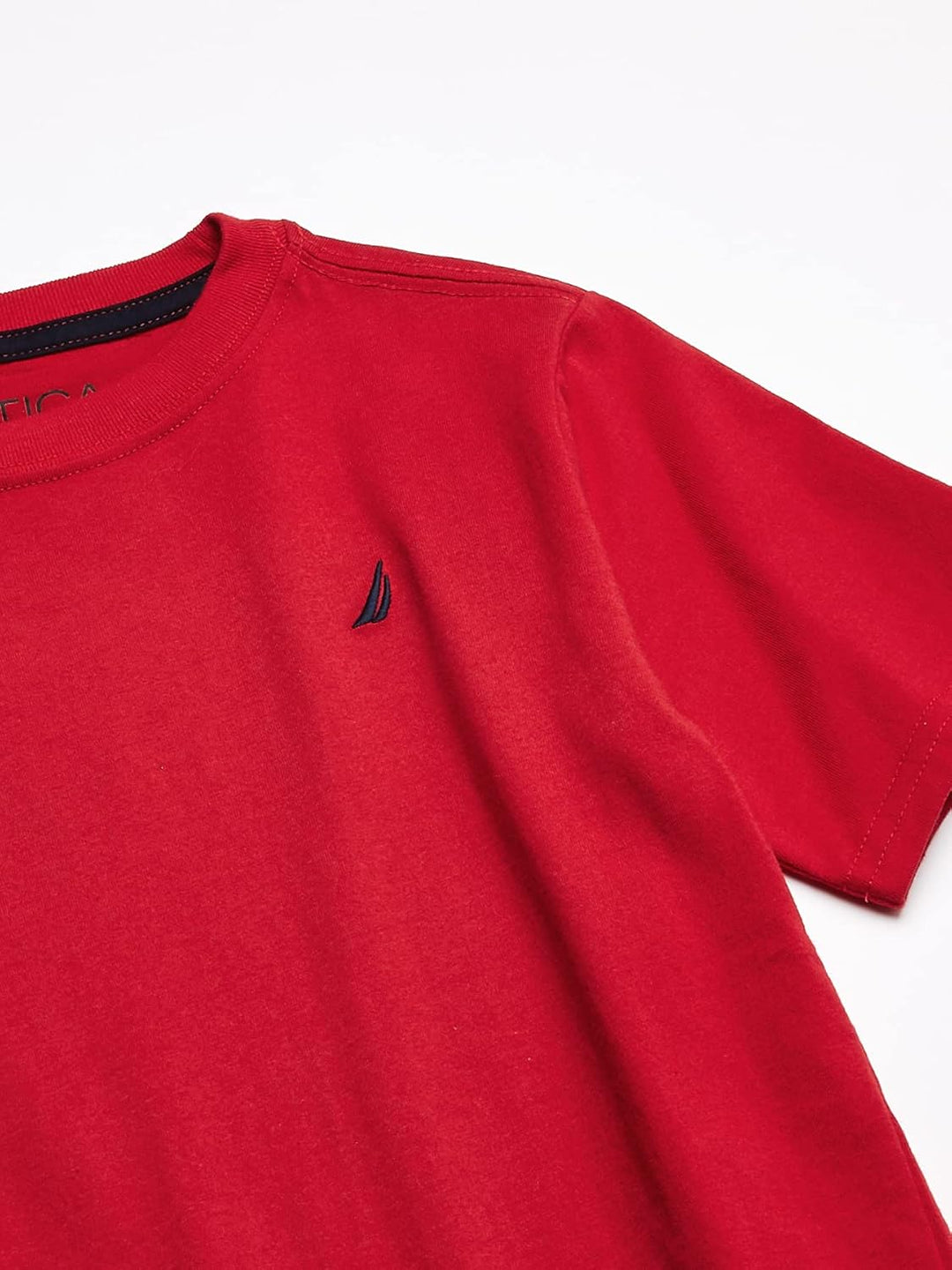 Nautica Boys' Short Sleeve Solid Crew Neck Tee