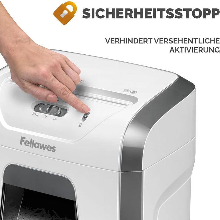 Fellowes Aktenvernichter für das Büro zu Hause - 15 Blatt Querschnitt Aktenvernichter für den Schrei