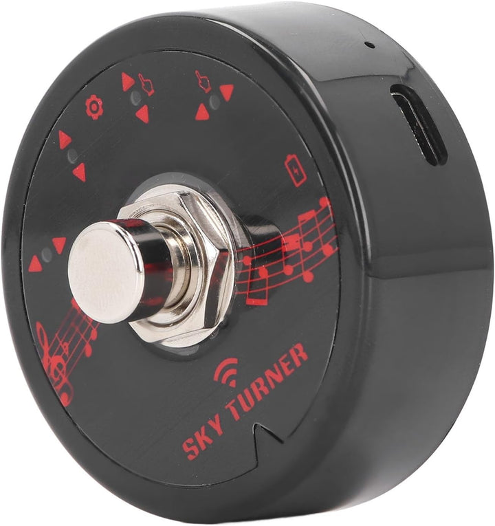 Drahtloses Bluetooth-Seitenwenderpedal, Tragbarer Fussschalter für Tastatur, Elektronische Bücher, M