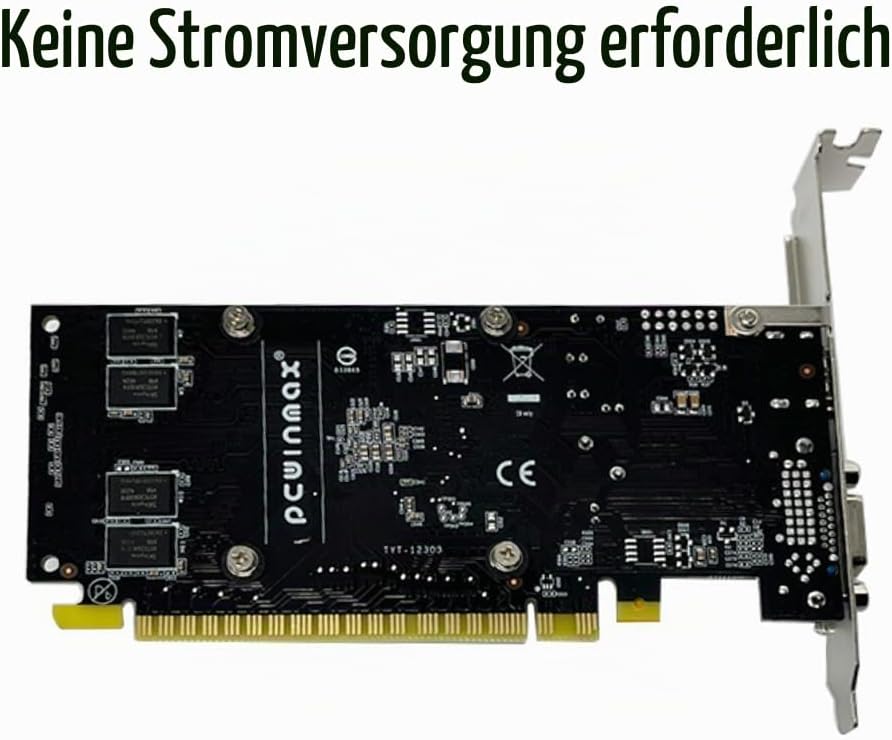 SAPLOS Geforce GT 610 Grafikkarte, 2GB DDR3 64-bit, VGA HDMI, Low Profile grafikkarte, PCI Express x