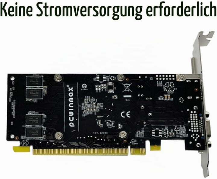 SAPLOS Geforce GT 610 Grafikkarte, 2GB DDR3 64-bit, VGA HDMI, Low Profile grafikkarte, PCI Express x