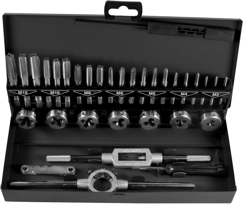 SW-Stahl 82233L Gewindeschneidsatz 33 tlg. HSSG für Innen- und Aussengewinde M3-M12