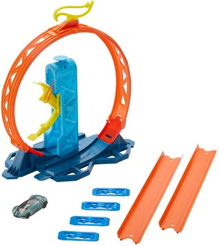 Hot Wheels GLC90 - Track Builder Unlimited Looping Kicker Set Zubehörteile, Spielzeug Autorennbahn a