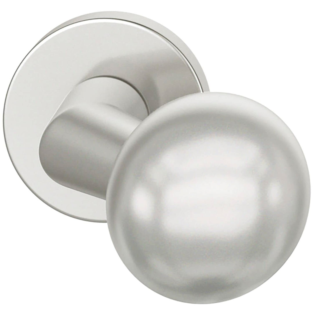 FSB 0 23 0846 03400 0105 Silber Türknopf ø 50mm ASL/AGL gekröpft auf Rosette, Türknauf nach ÖNORM Al