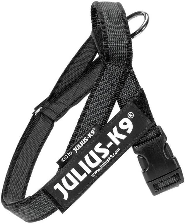 Julius-K9, Color & Gray, Beltgeschirr XS / Mini-Mini schwarz-grau, XS / Mini-Mini schwarz-grau